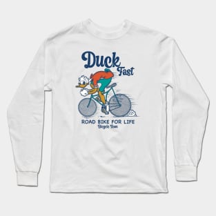 bikers duck Long Sleeve T-Shirt